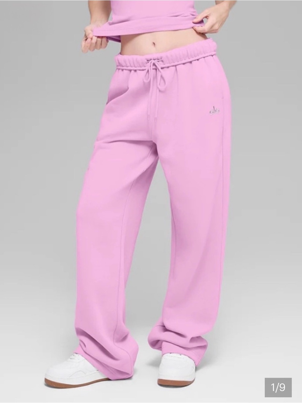 Alo Accolade Straight Leg Candy Heart Pink